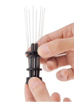 SYOSI Espresso Stirrer WDT Tool Espresso Accessories Espresso Stirring Tool Needle Coffe Distribution Tool, 8 Needles Professional Barista Espresso with Stand  - Image 4