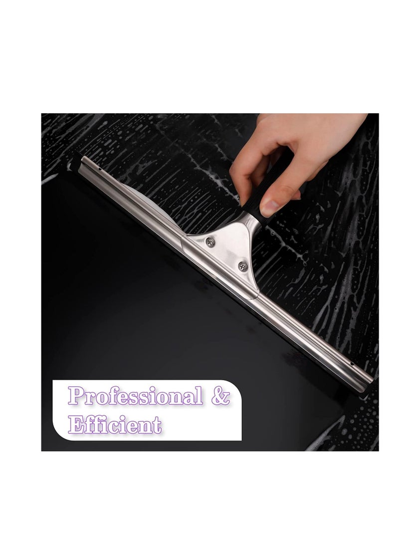 RACO Multipurpose Cleaning Wiper for Home and Office Floor Wiper, Glass Wiper & Cloth Wiper GLASS WIPER -SS METAL BODY 30CM  - Image 4