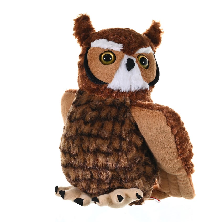 Wild Republic Great Horned Owl Plush, Stuffed Animal, Plush Toy, Kids Gifts, Cuddlekins 12", Model Number: 12310 - Image 1
