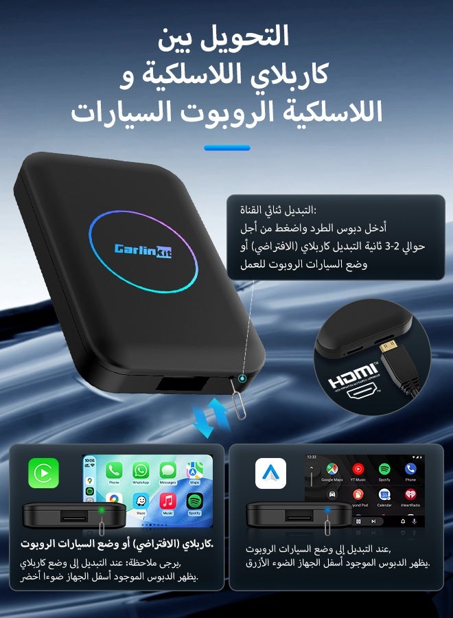 CarlinKit Lite Series Android TV Box 5-In-1 4GB RAM+32GB ROM Wireless Box Support Netflix IPTV Youtube Wireless Android Auto CarPlay Dongle For Original Car Radio HDMI Output 1080P - Image 5