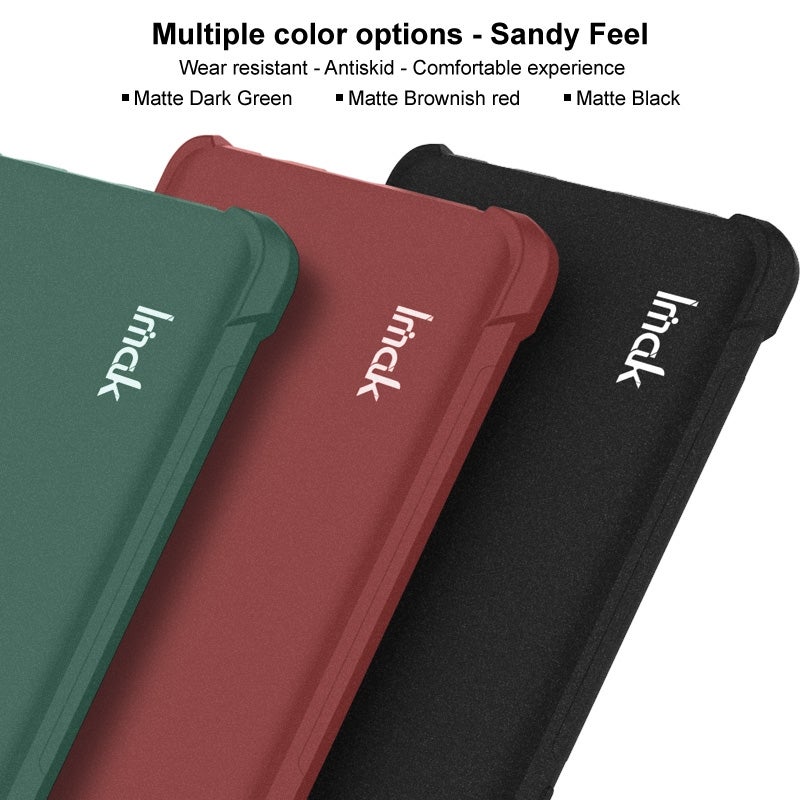 HuHa Case Cover For Motorola Edge 50 Ultra 5G imak Shockproof Airbag TPU Phone Case(Matte Red) - Image 4