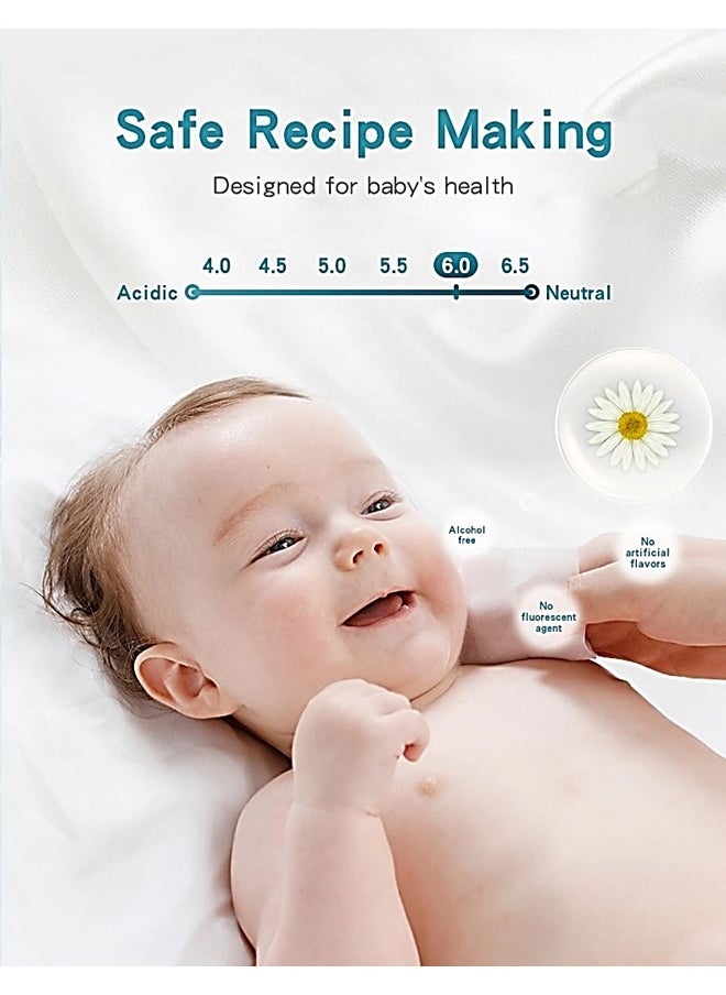 We Happy - Pack of 4 Baby Wipes Soft and Gentle Cleansing Wet Towels Perfect for Sensitive Skin 80 Pcs each - Image 1