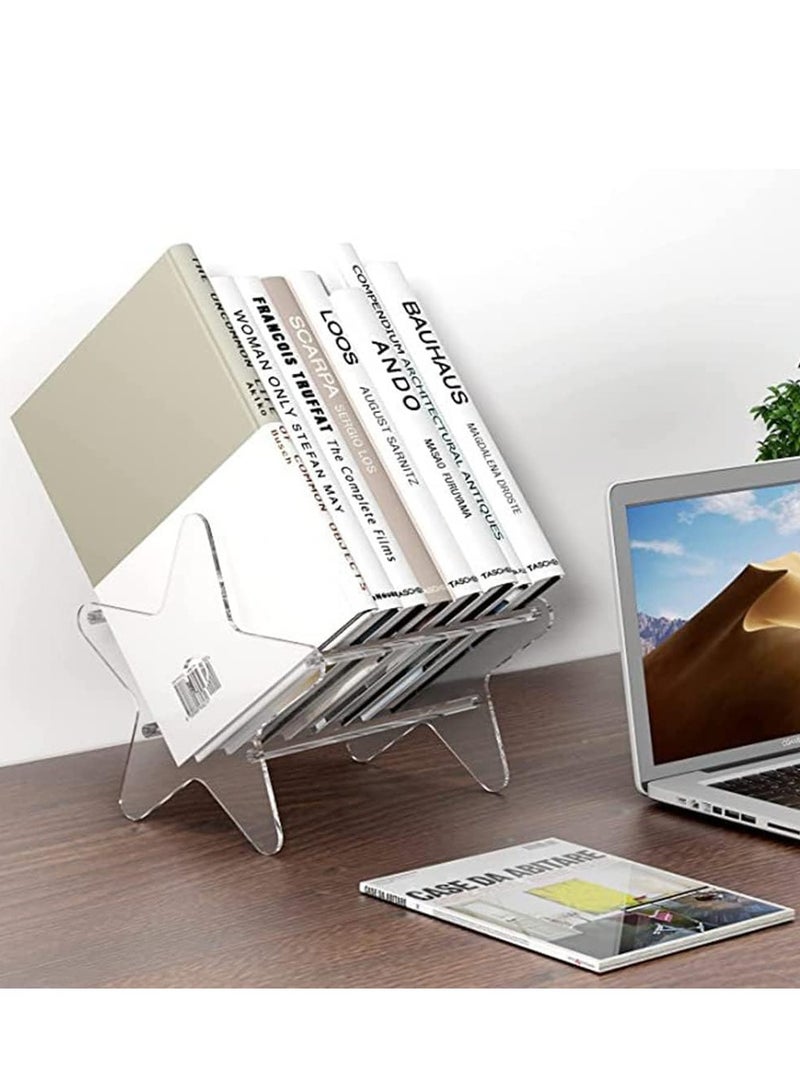 KASTWAVE Vinyl Record Storage Stand, Metal Vinyl Record Storage with Side Baffles, Clear CD Organizer Holder for Single and Gatefold Albums for Protecting Files, Albums, Books, Magazines Record Organizer - Image 5