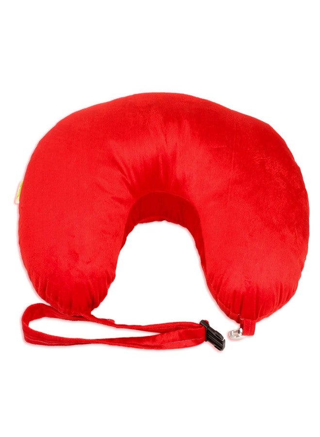 GET IT Cotton 5-in-1 Feeding Pillow with Detachable Cover | New Born Portable Breast Feeding Pillow for Baby | Infant Support for Baby and Mom (Full Red) - Image 2
