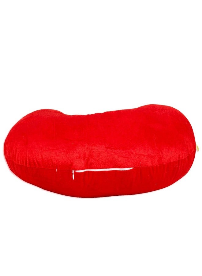 GET IT Cotton 5-in-1 Feeding Pillow with Detachable Cover | New Born Portable Breast Feeding Pillow for Baby | Infant Support for Baby and Mom (Full Red) - Image 3