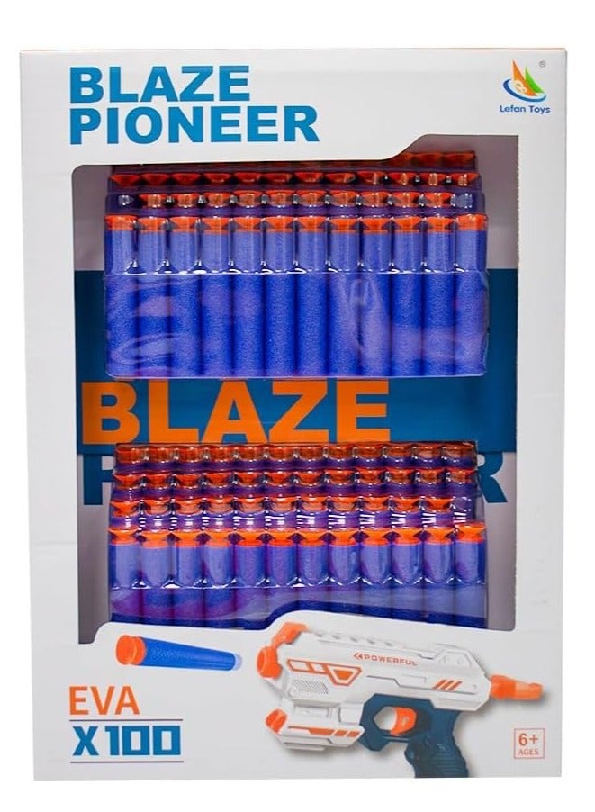 UKR 30 Bullet Automatic Shot 40 Darts Included with 100 Darts Refill Rechargeable Blaster Big Toy Gun Motorized 73 cm Large Safe Suction Cups Blasters Rotating (100 pcs Refill)