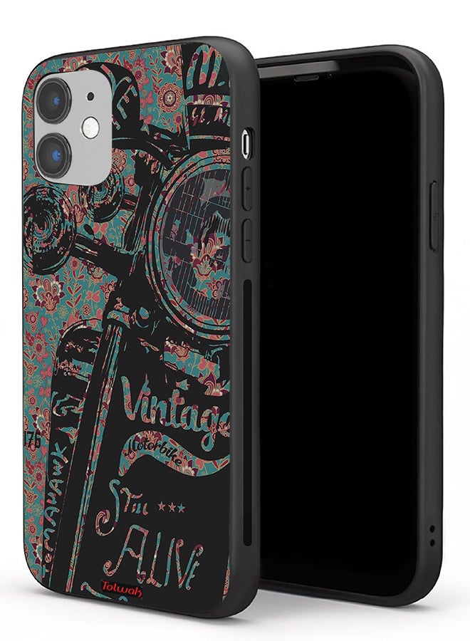 Tolwak Apple iPhone 11 Protective Case Vintage Motorbike - Image 1