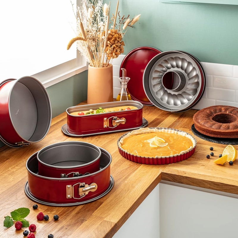 T-fal TEFAL Baking Mold | Deli Bake 30 Cm Loaf Pan | Red | Carbon Steel | 2 Years Warranty | J1640114 - Image 4