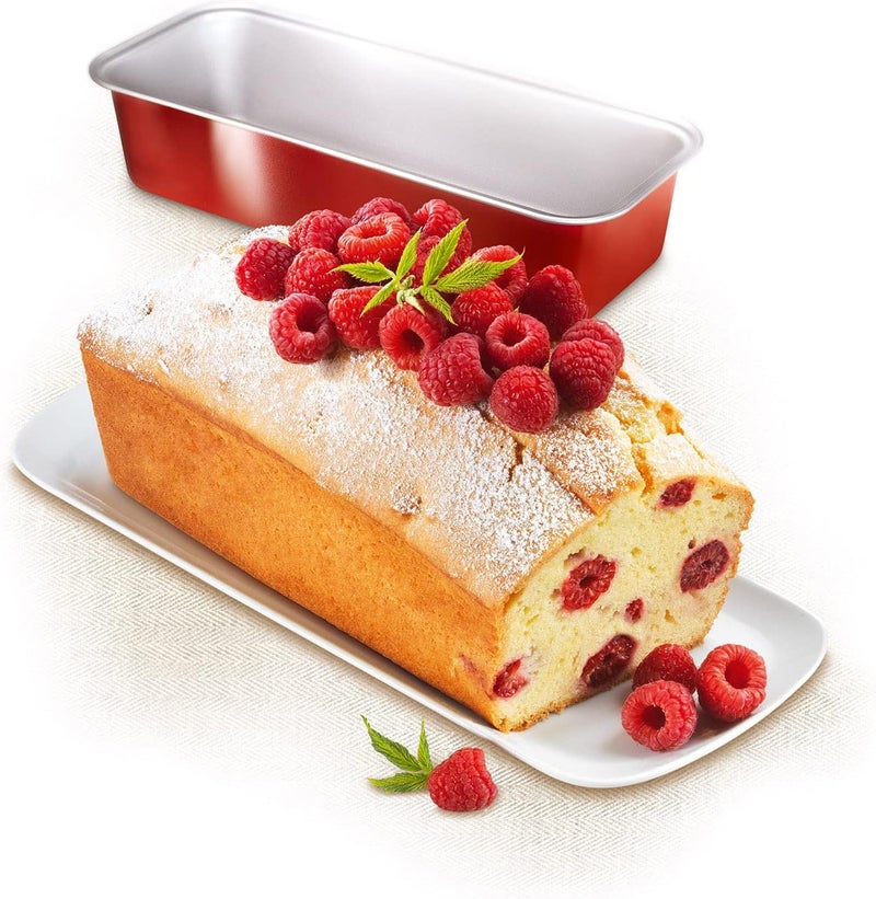 T-fal TEFAL Baking Mold | Deli Bake 30 Cm Loaf Pan | Red | Carbon Steel | 2 Years Warranty | J1640114 - Image 2
