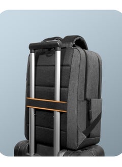 T I G O 15.6'' Laptop Backpack Travel Notebook Computer Backpack Men Women Water Resistant Business Laptop Bag With USB Charging Port College School Casual Daypack Student Bookbag for Teens Boys Girls Spac Grey  - Image 4