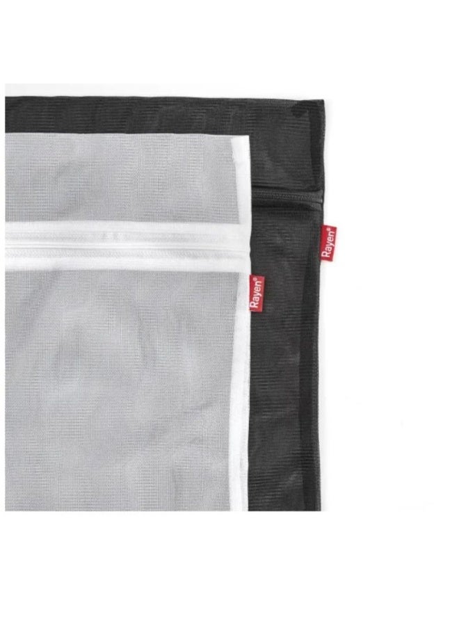 ريان حقائب غسيل راين Rayen براند إسباني عدد 2 – حماية الملابس البيضاء والملونة أثناء الغسالة – شبكة متينة بسحّاب، تمنع التشابك والتلف، 50x40 سم - Image 1