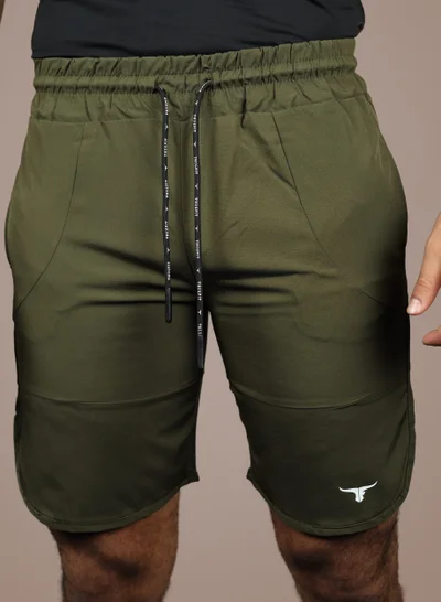THUGFIT BlackHawk High-performance Men's Shorts (9" Inseam)- Dark Moss Green