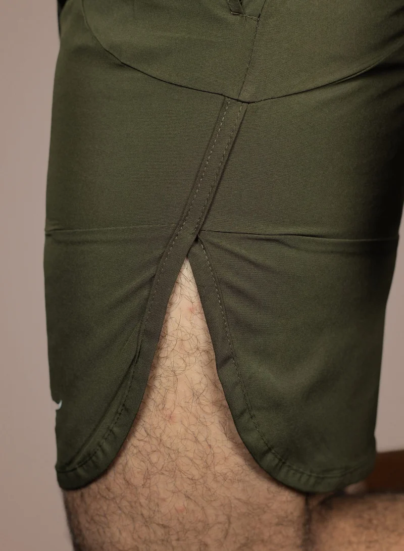 THUGFIT BlackHawk High-performance Men's Shorts (9" Inseam)- Dark Moss Green