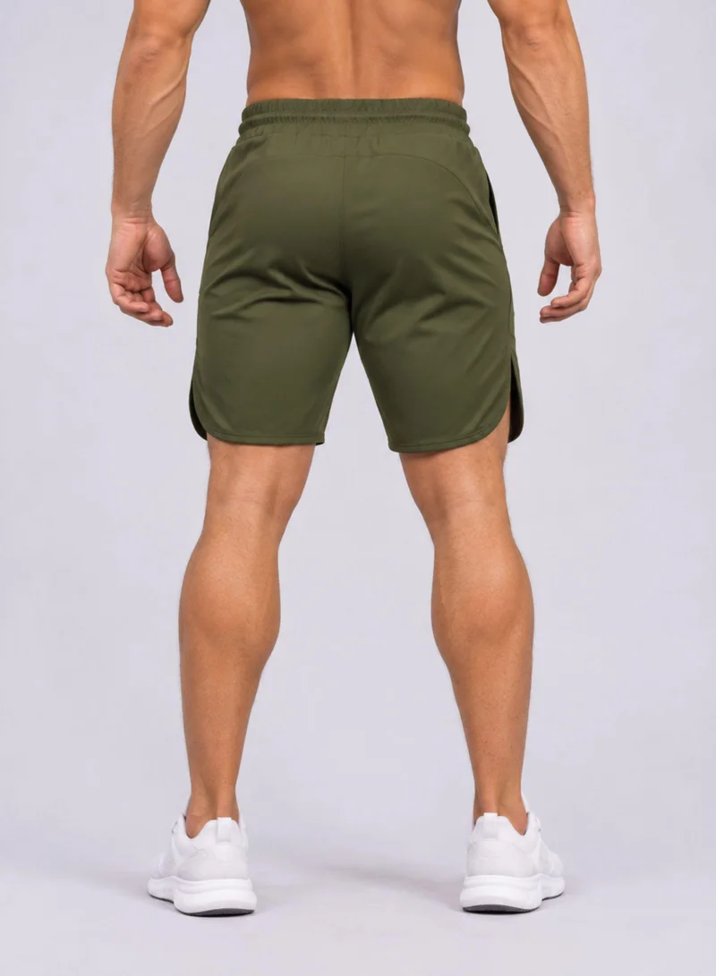 Thugfit THUGFIT BlackHawk High-performance Men's Shorts (9" Inseam)- Dark Moss Green