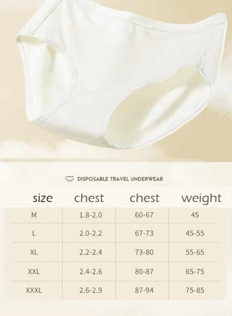 YANCI Weekly Enjoy 7 Pack of Boxed Lady Pure Cotton Disposable Underwear Skin-friendly Breathable Underpants High Stretch Panties for Pregnant Women Confinement Daily Travel Hotel-XXL  - Image 5