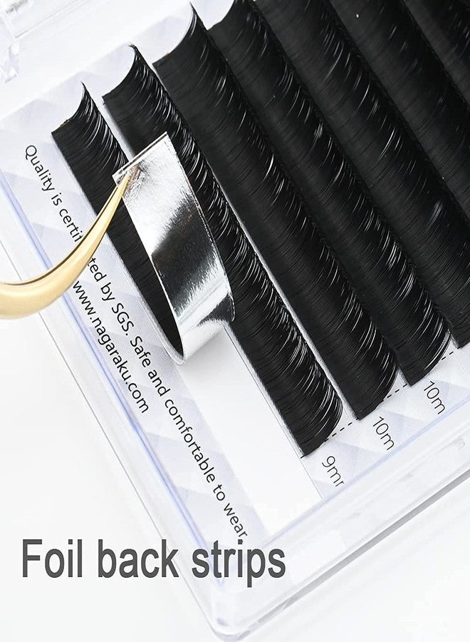 NAGARAKU Easy Fanning Auto Fans Eyelash Extension Self Handing Making Fast Bloom Flowering Pre-bonded Lashes Mega Volume 12 Row/Tray With Thickness 0.05mm Curl C (Length - Mix 16-20mm) - Image 5