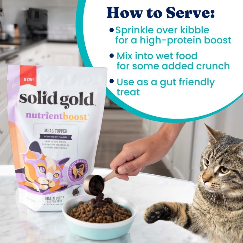 Solid Gold NutrientBoost Meal Topper for Cats - High Protein Crunchy Cat Treats Rich in Vitamins Minerals and Amino Acids - 1 Pound - Image 5