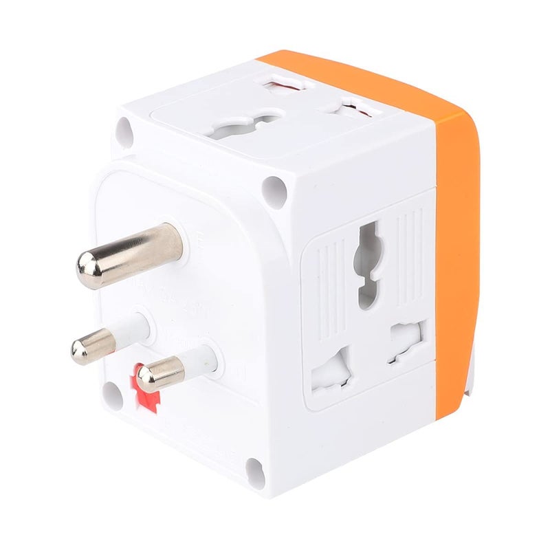 POPLEY 3 Way Plug Adapter Universal Travel Adapter with Individual Switch Safety Shutter LED Indicator 3 Way Plug Extension for Home Office TravelPack of 1 - Image 2