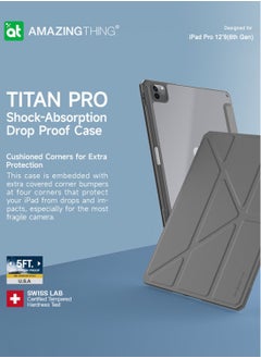 Titan Pro for iPad Pro 12.9 inch 6th Gen (2022)/ 5th Gen (2021)/ 4th Generation (2020) with Pencil Storage Slot - Dark Grey - pzsku/ZC8B8ED28904CE81BD54AZ/45/_/1683120243/38ec1102-f672-4fd2-9d61-c27b40a2a29f