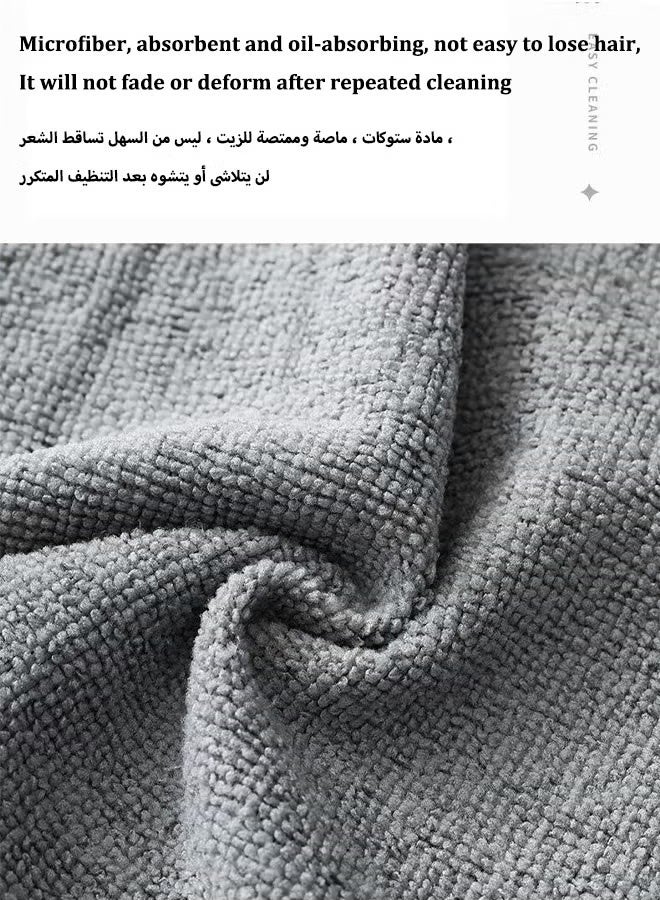 Zaprus 20Pcs Microfiber Cleaning Cloth Cleaning Cloth Kitchen Cloth Dish Towels Super Absorbent Coral Velvet Dishtowels Microfiber Premium Soft Tea Towels, Quick Dry Rags, Multipurpose Reusable Washcloths, Non-Stick Oil Cloths  - Image 3