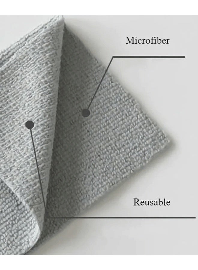 زابروس 20 قطعة من قماش تنظيف من الألياف الدقيقة، مناشف مطبخ، مناشف أطباق فائقة الامتصاص، مناشف أطباق مخملية مرجاني، مناشف شاي ناعمة فاخرة من الألياف الدقيقة، خرق سريعة الجفاف، مناشف غسيل متعددة الأغراض قابلة لإعادة الاستخدام، مناشف زيتية غير لاصقة - Image 2