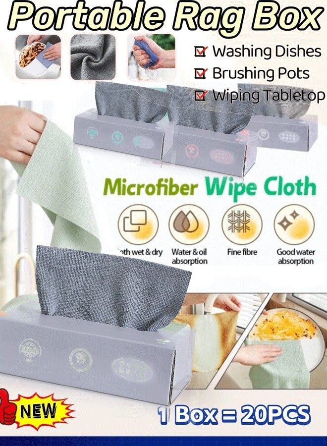 زابروس 20 قطعة من قماش تنظيف من الألياف الدقيقة، مناشف مطبخ، مناشف أطباق فائقة الامتصاص، مناشف أطباق مخملية مرجاني، مناشف شاي ناعمة فاخرة من الألياف الدقيقة، خرق سريعة الجفاف، مناشف غسيل متعددة الأغراض قابلة لإعادة الاستخدام، مناشف زيتية غير لاصقة - Image 1
