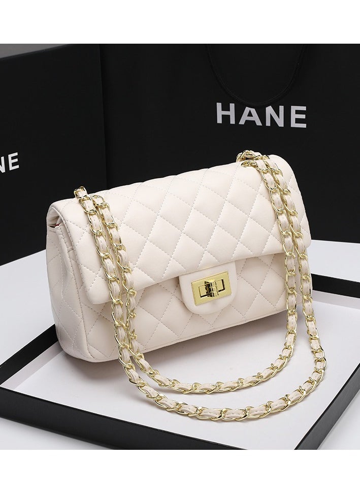 KUYING Lingge Bag Genuine LeatherChain Bag 2024 New Cowhide Women's Shoulder Bag Small Fragrant Style Crossbody  Bag 