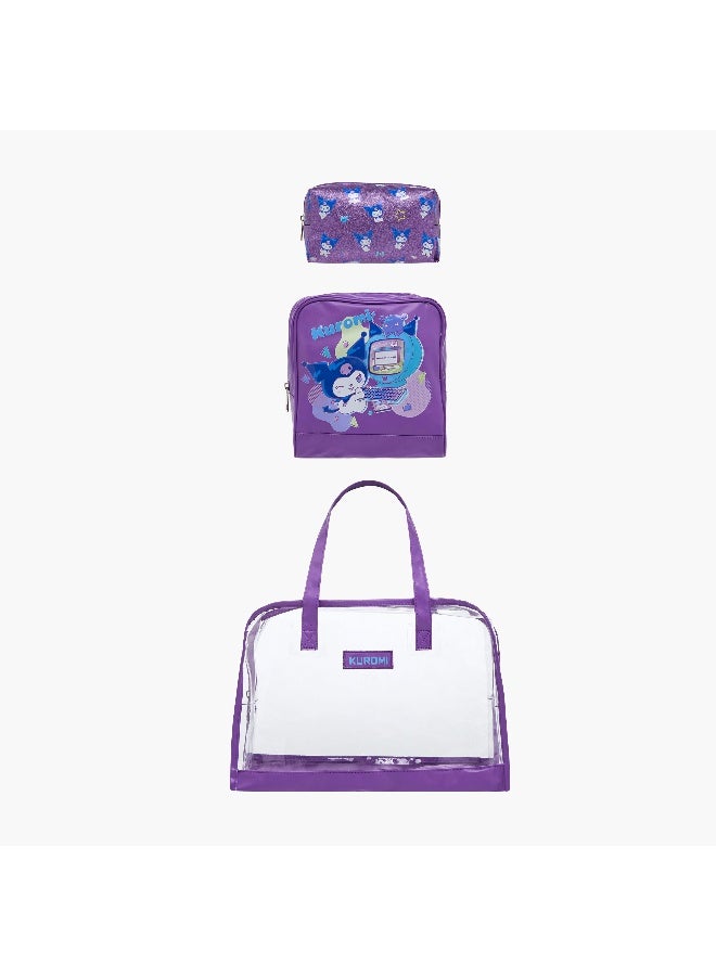 SANRIO KUROMI COSMETIC BAG SET - Image 1