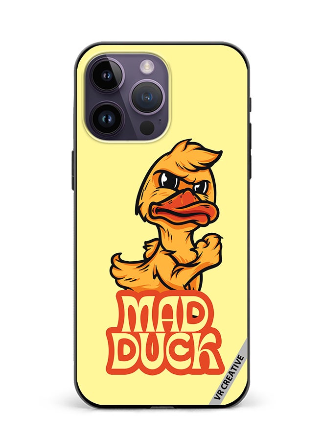 VR CREATIVE Protective Case Cover For Apple iPhone 15 Pro Mad Duck Design Multicolour - Image 1