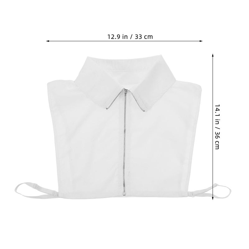 Detachable Fake Collar White Faux Collar for Women Half Shirt Blouse Sweater Collar Piece Half False Blouse Collar Half Shirts Round - Image 2