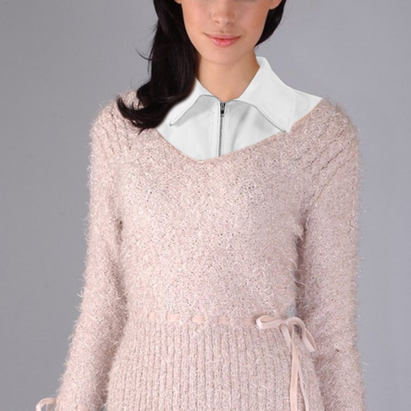Detachable Fake Collar White Faux Collar for Women Half Shirt Blouse Sweater Collar Piece Half False Blouse Collar Half Shirts Round - Image 5