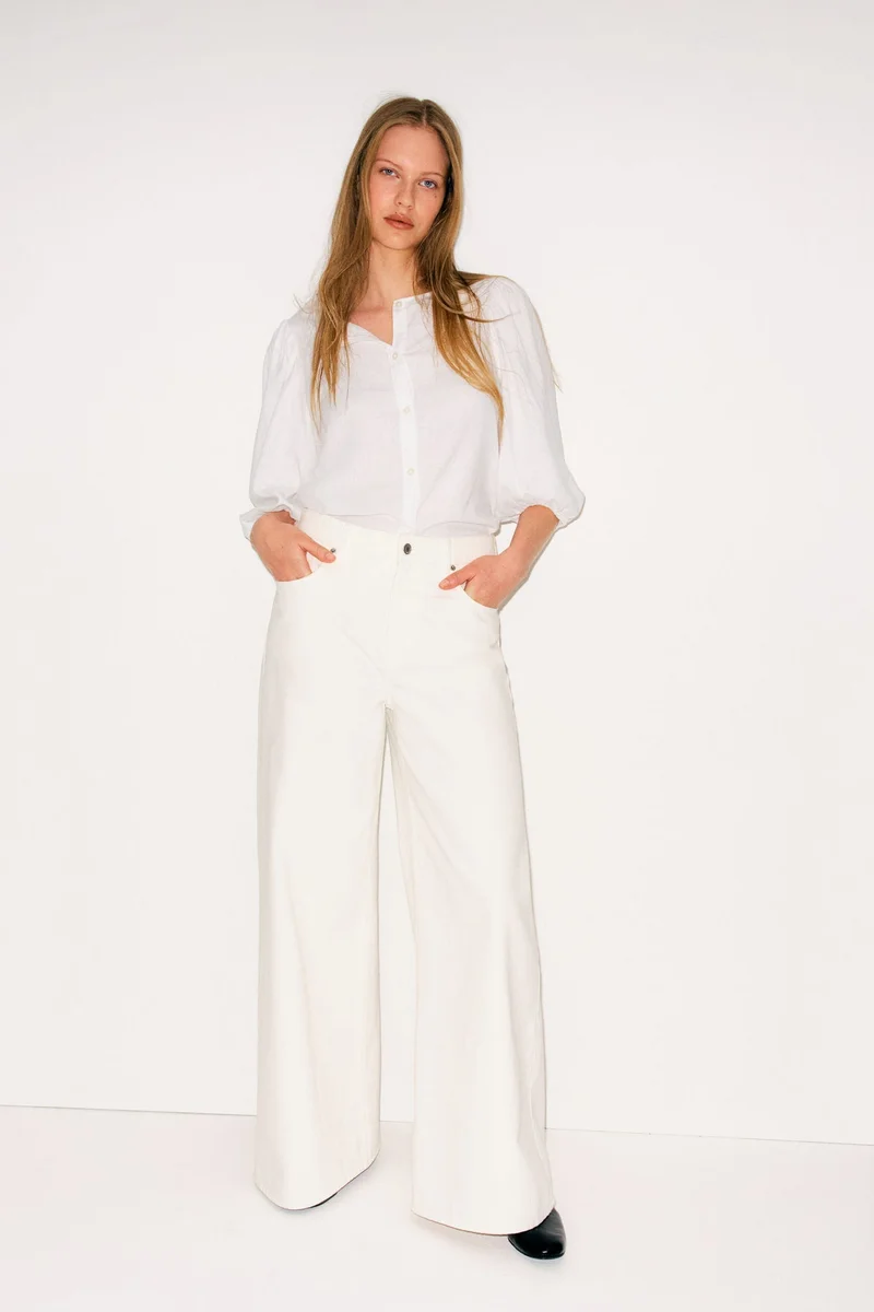 H&M Linen-blend blouse