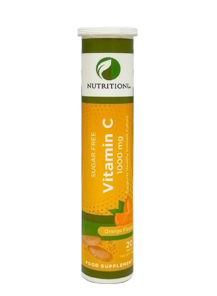 NUTRITIONL Vit C 1000Mg Orange Flav Efferv 20 Tablets  - Image 1