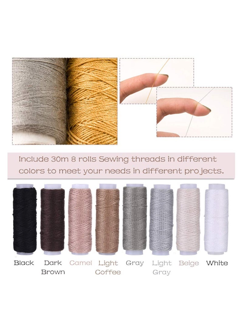 Leather Repair Kit 30 Pcs with Heavy Duty Needles for Upholstery Sewing and Leather Crafting  - Image 3