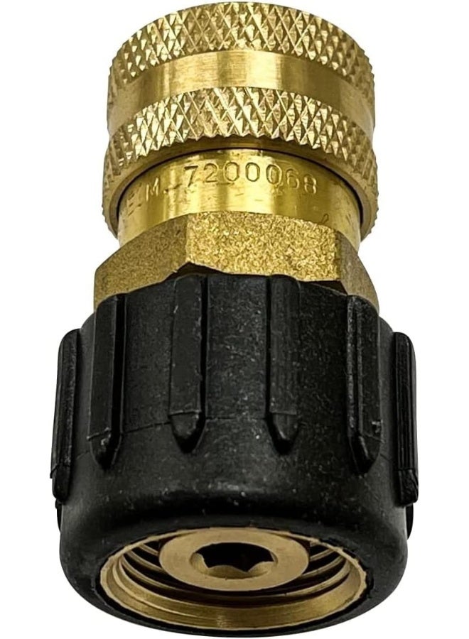 Simpson Cleaning 7200068 Replacement QC Socket for Pressure Washer Pumps Up to 4500 PSI, 3/8-Inch, Female M22, Gold - Image 1