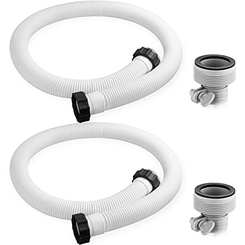 Jadive Jadive 2 Pcs 1.5" x 59" Pool Hoses for Above Ground Pools Pool Pump Replacement Hose Kit Pool Hose Filter Pump Hose  - Image 2