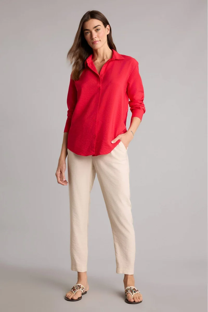 ديفاكتو Oversize Fit Shirt Collar Long Sleeve Shirt