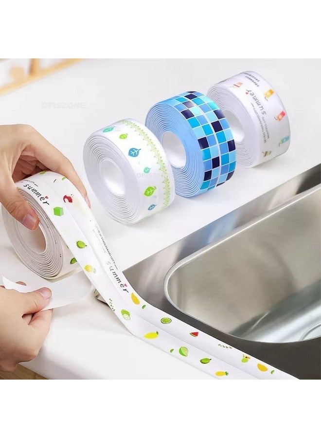 DPISZONE Kitchen Sink Platform Sticker Bathroom Corner Tape Wall Sealing Strip,Waterproof Kitchen Caulk Tape Bathroom Basin Decorative Wall Caulk Strip Toilet Sealant TapWaterproof Tape (1pcs) - Image 1