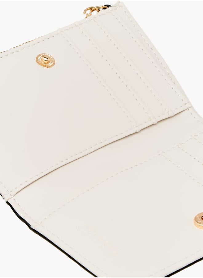Celeste Women Monogram Embossed Wallet with Zip Closure  - Image 5