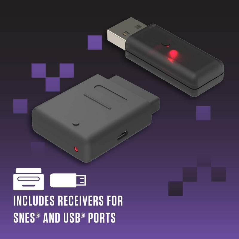 Retro Bit Legacy 16 Wireless 2.4GHz Controller for SNES, Switch, PC, MacOS, RetroPie, Raspberry Pi and Other USB Devices (Classsic Gray) - Image 4