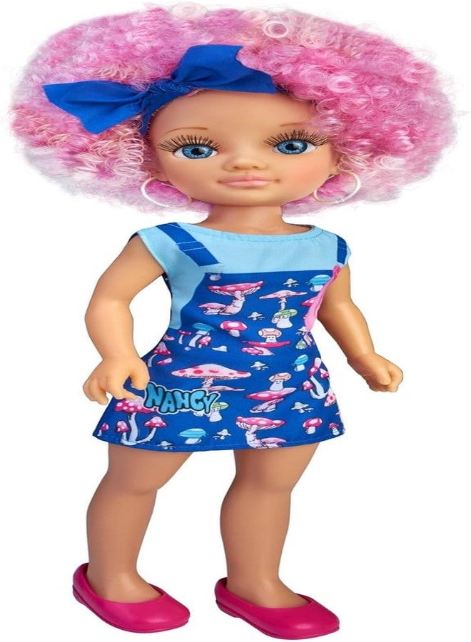 NANCY Curly Power Fashion Doll with Pink Hair, 16" Doll - Image 1