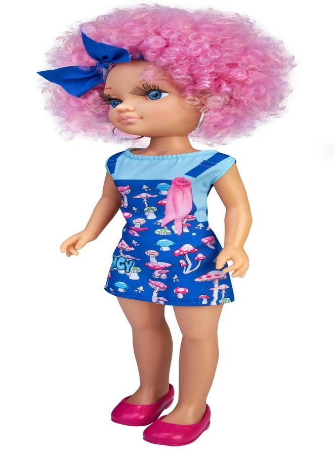 NANCY Curly Power Fashion Doll with Pink Hair, 16" Doll - Image 3