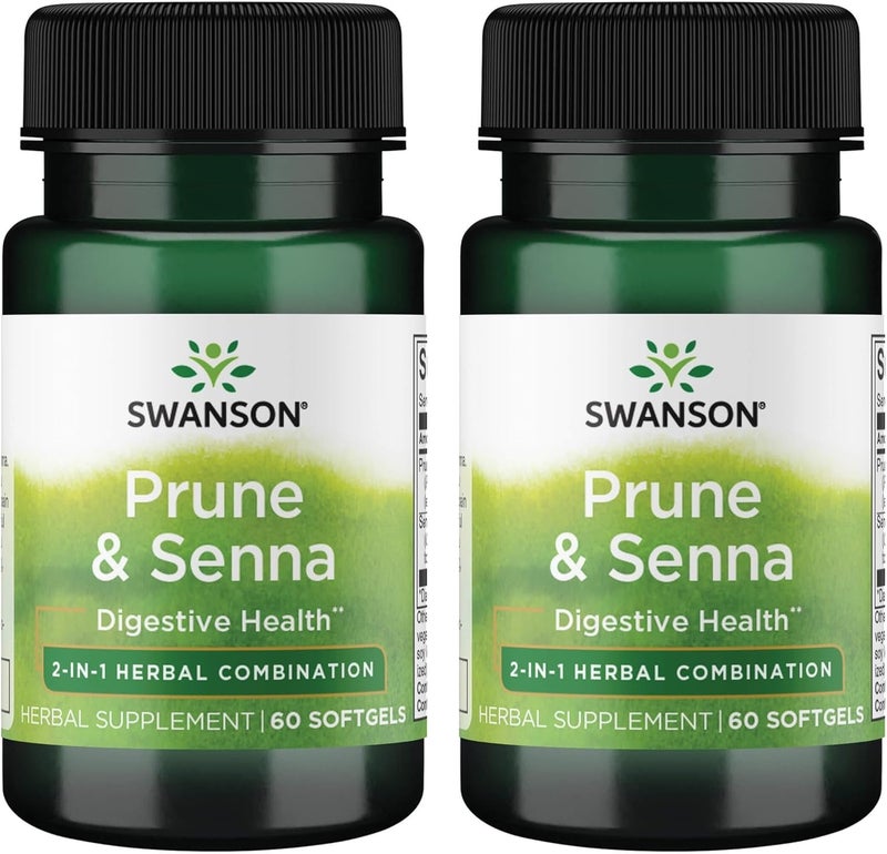 Swanson Prune  Senna 60 Sgels 2 Pack