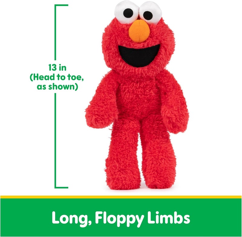 GUND Sesame Street Official Elmo Take Along Buddy Plush, Premium Plush Toy for Ages 1 & Up, Red, 13 - Image 3