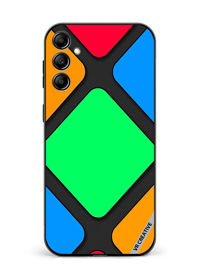 VR CREATIVE Protective Case Cover For Samsung Galaxy M14 Abstract Design Multicolour - Image 1