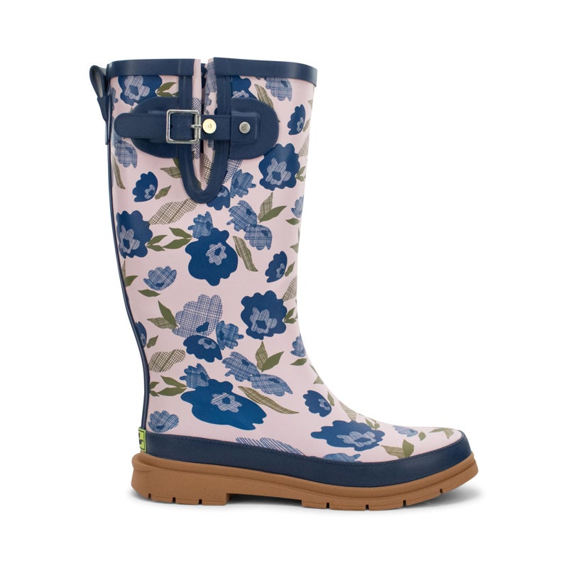 Western Chief Women's Tall Waterproof Rain Boot Outdoor Garden Shoes, Bold Blossoms, 8 - Image 2