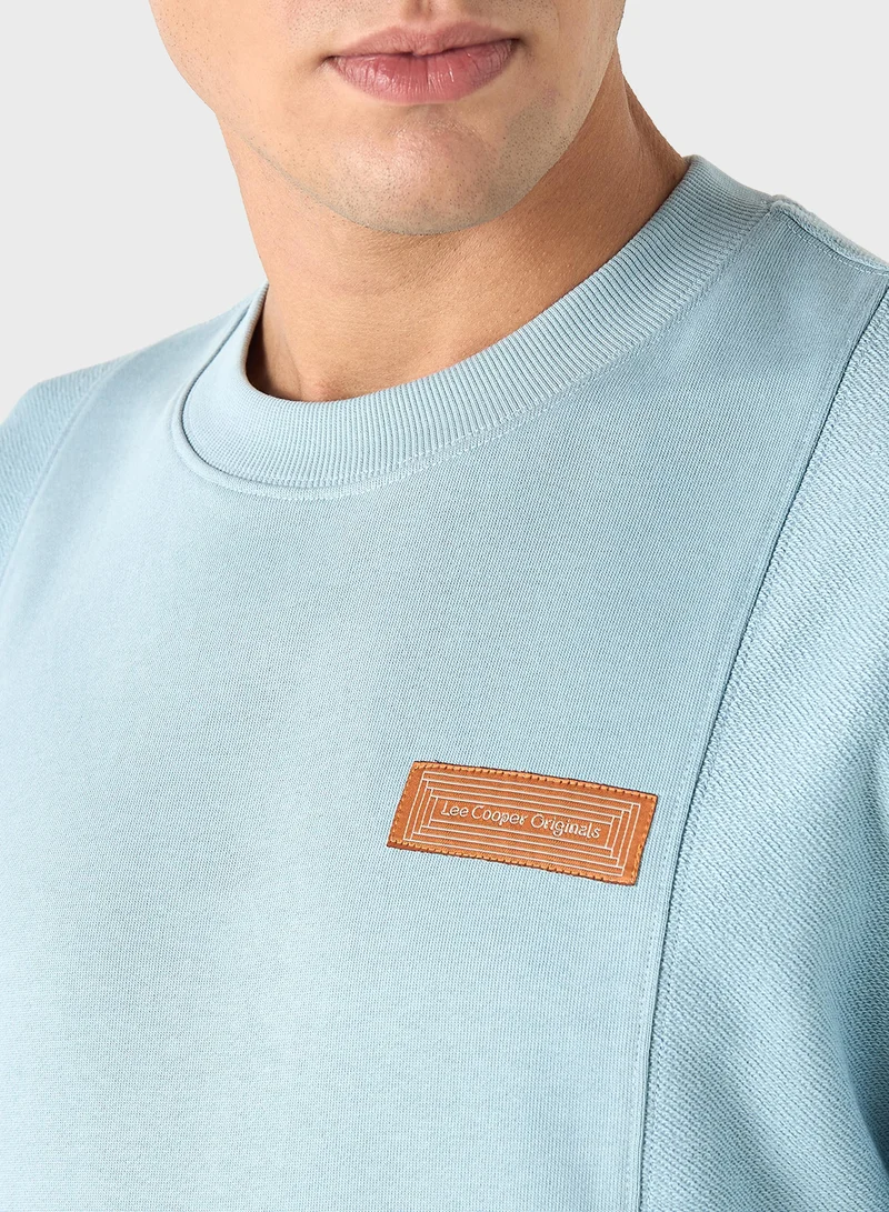 لي كوبر Lee Cooper Logo Applique T-shirt with Short Sleeve