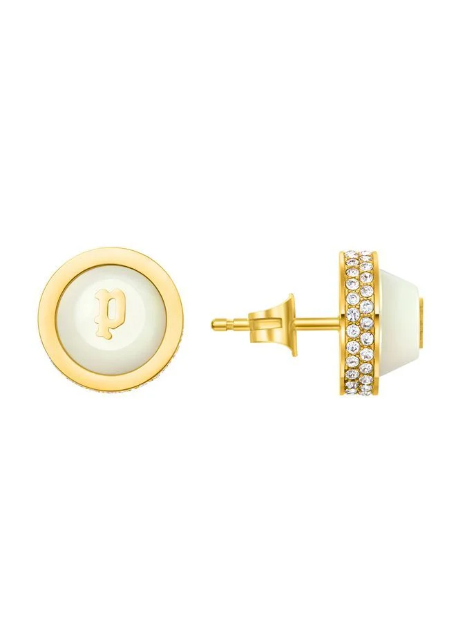 بوليس Beaming Earring for Women Gold Plating with Mother of Pearl
