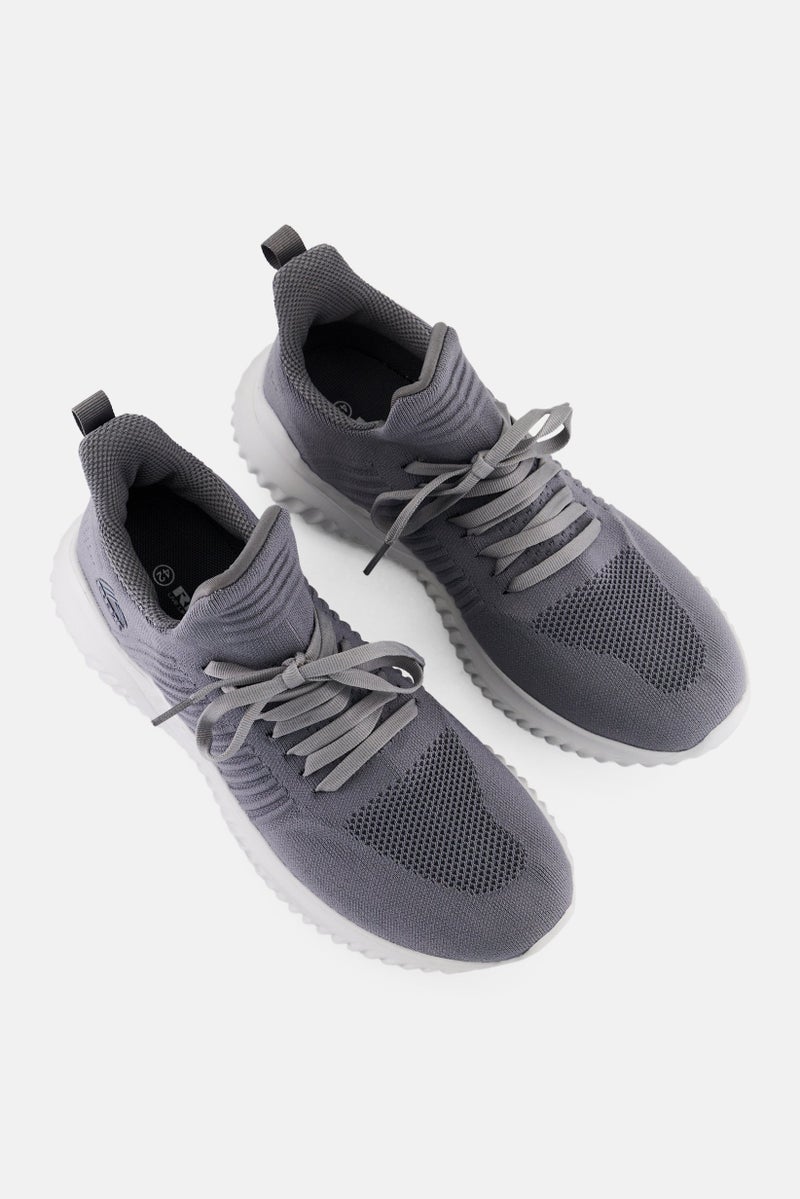 RBX Men Lace Up Running Shoes, Grey - Image 4