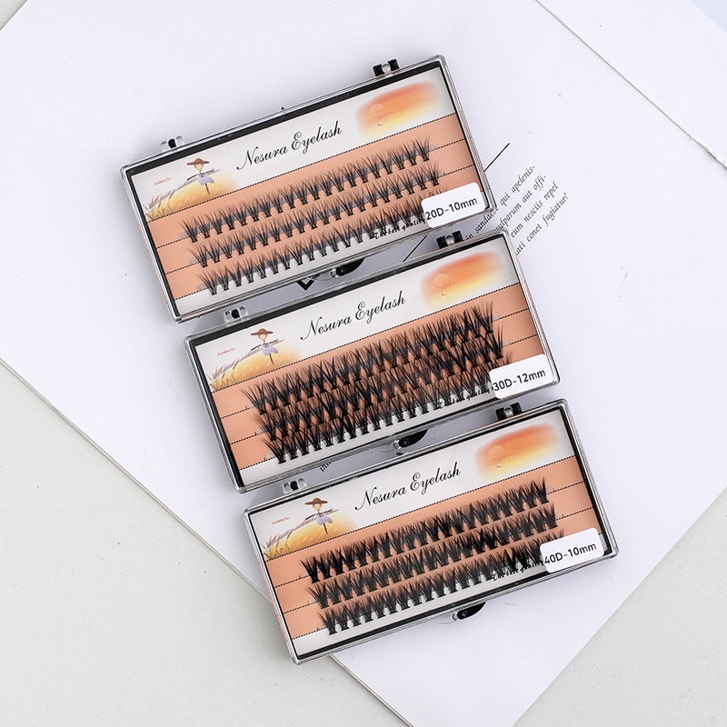 Generic Natural Curl Eyelash Extensions, Multi-Size, Lightweight 30P 